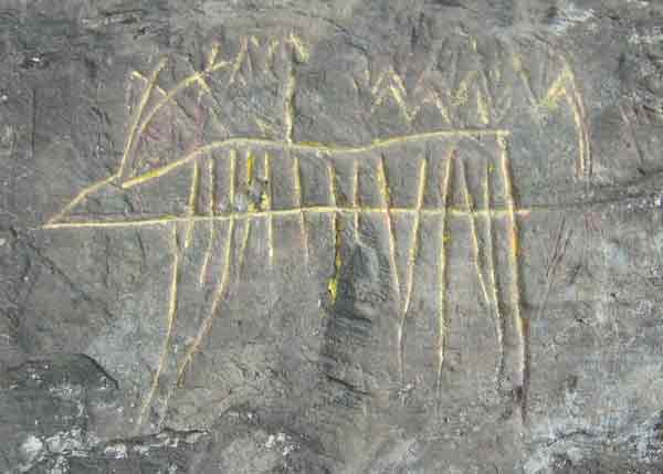 Rock carving