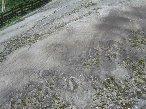 Rock carving