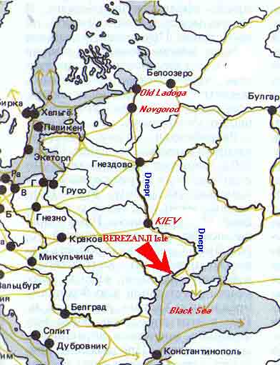 Berezanji map